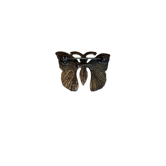 Butterfly Brooch Pin Rhinestone - Picture 2 of 3